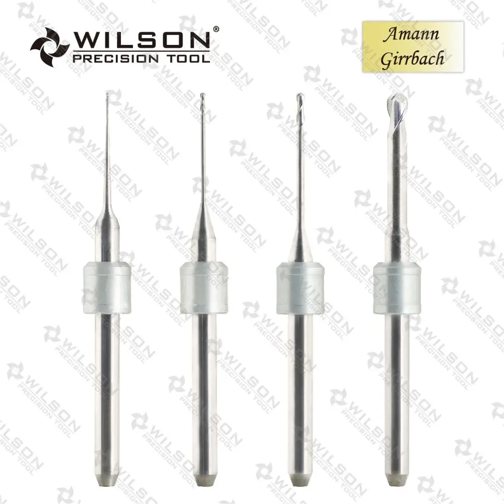 For Amann Girrbach Machines WILSON PRECISION TOOL Milling Burs-Cutting Zirconia- Overall Length 47mm