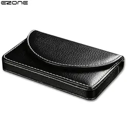 EZONE 10*6.2CM Leather Business Card Case Men's Credit Card Holder Fashion Horizontal Version High Quality Korean Version Gift