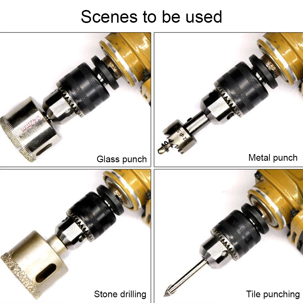 Imagem -03 - Moedor de Ângulo Elétrico para Broca Lâminas Suporte de Broca 10 mm Adaptador de Conversão Pinça 1.5 Acessório de Rosca Grossa