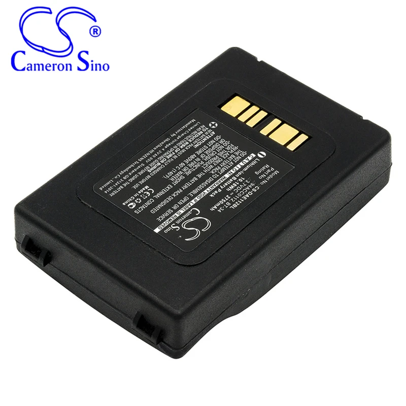 CameronSino แบตเตอรี่สำหรับ Datalogic ELF เหมาะกับ Datalogic 94ACC0112 BT-34 Barcode Scanner แบตเตอรี่2750MAh/10.18Wh 3.70V Li-Ion สีดำ
