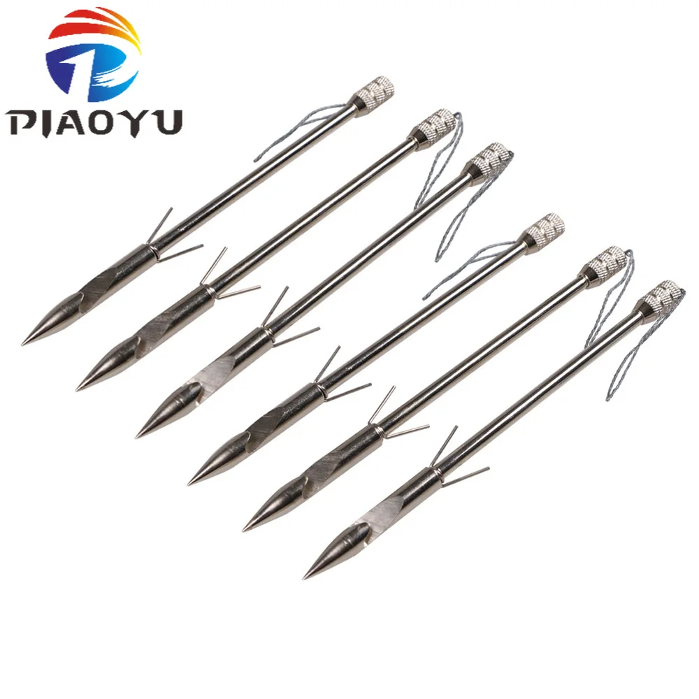 

6pcs Fish Dart for Slingshot Fishing Stainless Steel Bullet Head Outdoor Shooting Fish