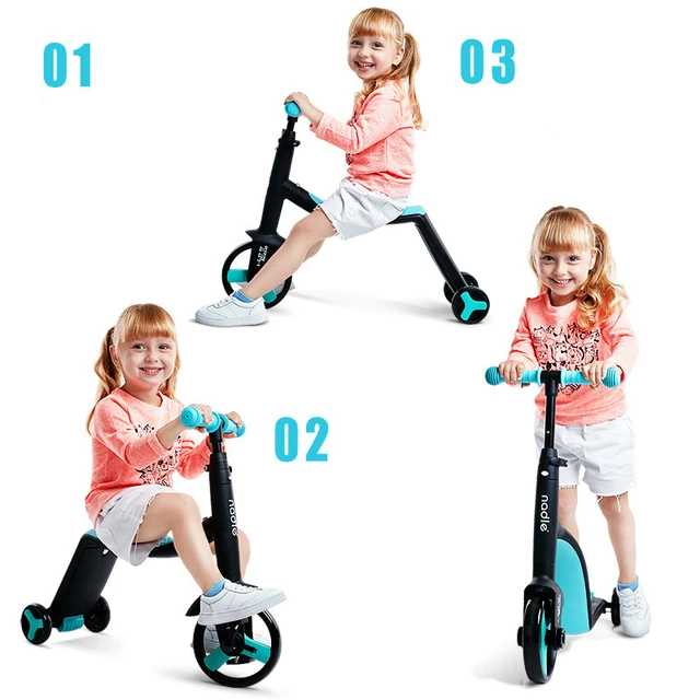 Cocuk scooter Uc Tekerlekli Bisiklet Bebek 3 In 1 Denge Bisikleti binilen oyuncaklar AliExpress