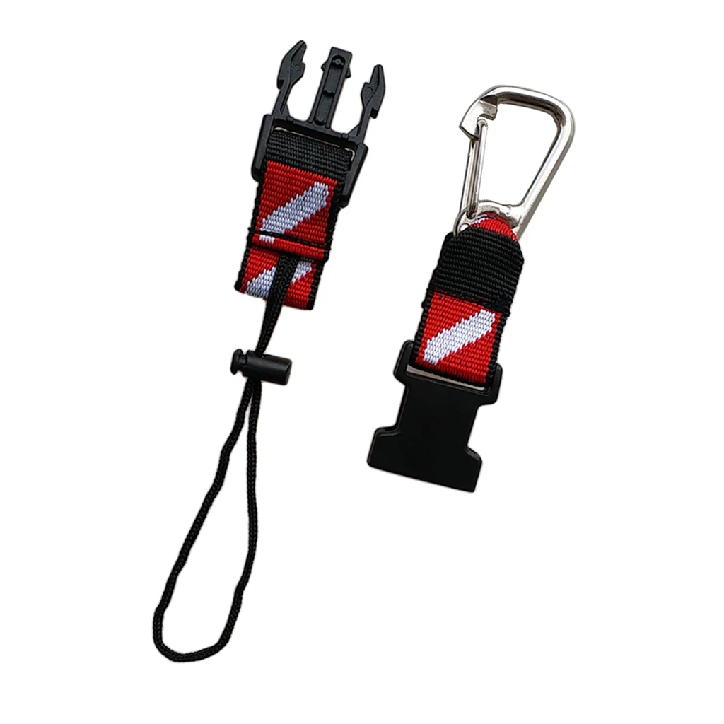 MagiDeal Universal Dive Flag Scuba Diving Gear Accessories Keeper Holder Lanyard & Safety Clip Equipment