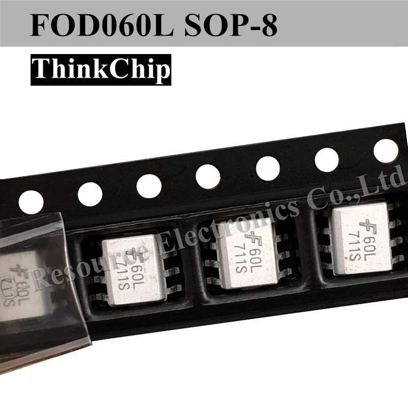 (10pcs) FOD060L F60L 60L HCPL-060L SOP-8 Logic Gate Optocouplers LVTTL/LVCMOS 3.3V High Speed-10 MBit/s