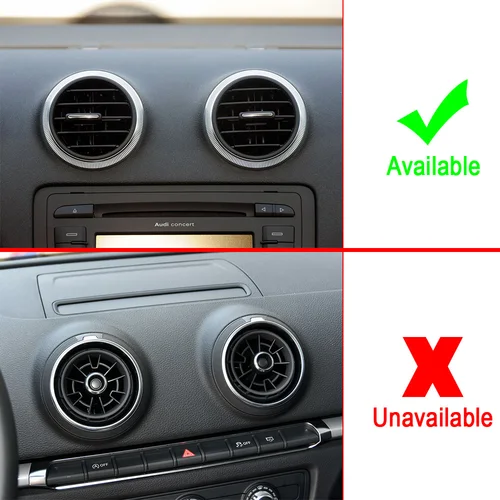 Imagen 2 del producto Soporte magnético para teléfono móvil, Clip de salida de 360 grados, ajustable, para Audi A3 S3 RS3 8P 2005-2011 Sportback, GPS