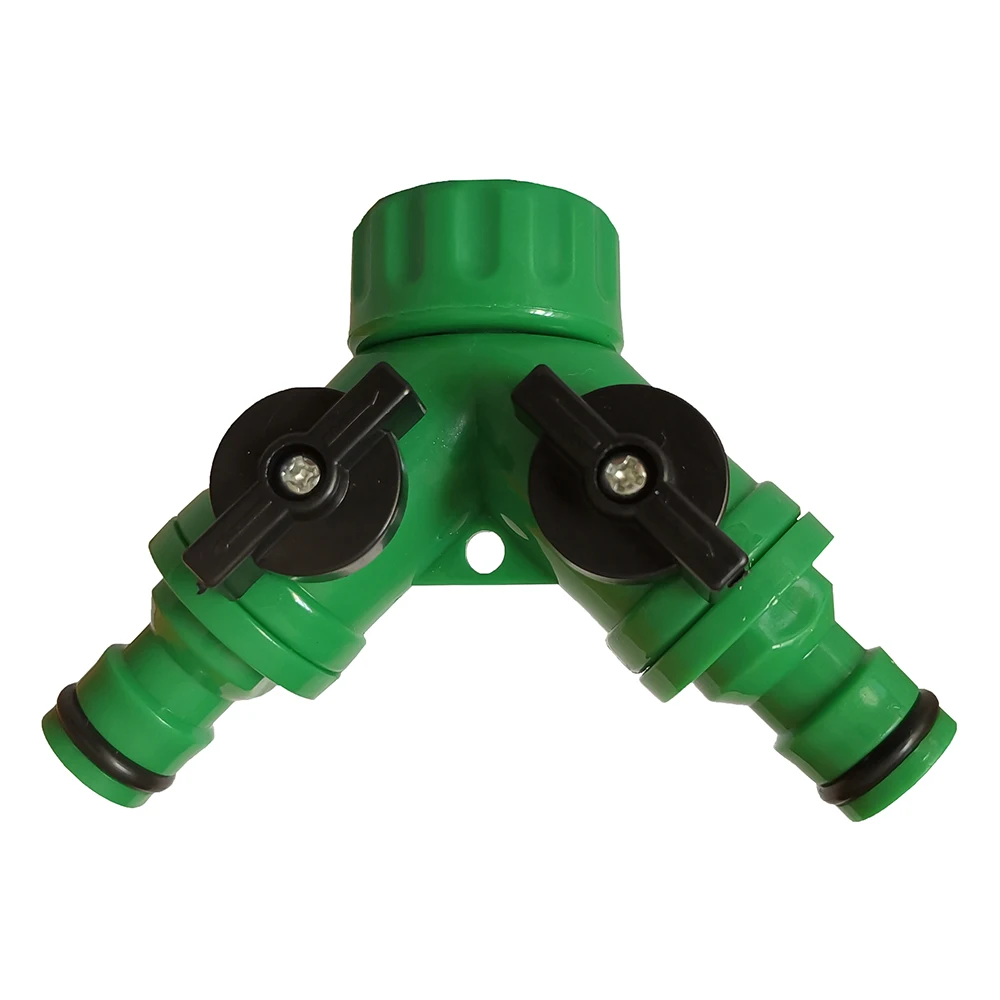 1 Piece 3/4'' Plastic Y Hose Splitter Garden Watering Adapter 2 Way Quick Connector Irrigation System Valve