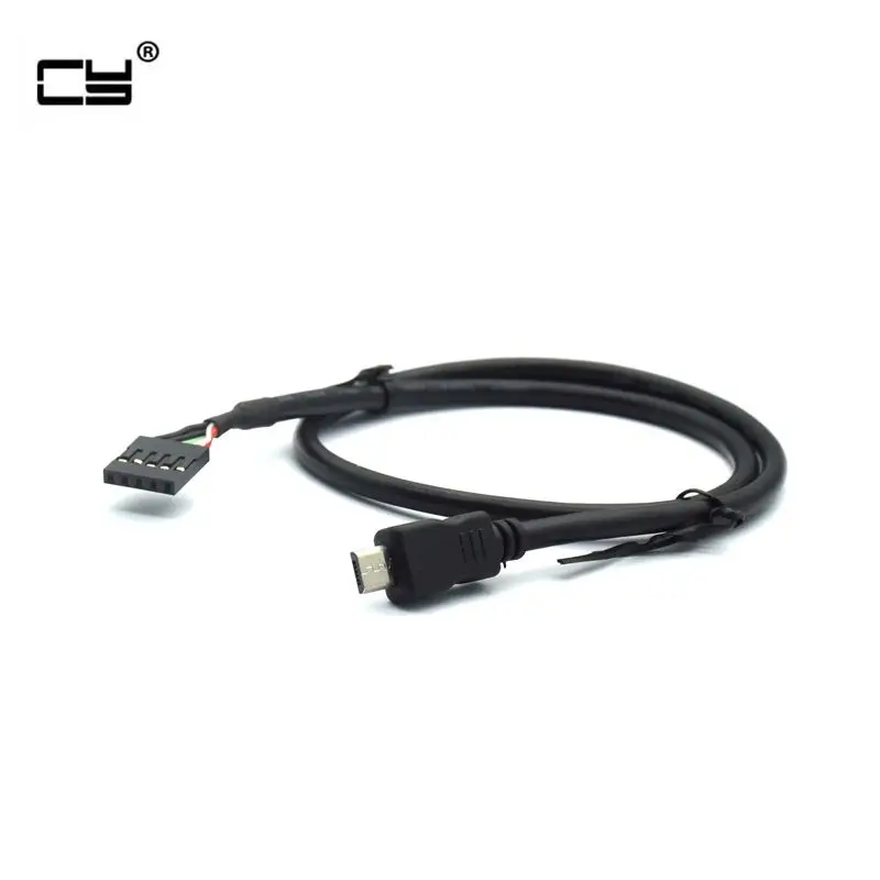50CM 5 Pin Motherboard Female Header to Micro-USB Male Adapter Dupont Extender Cable (5Pin/Micro-USB)