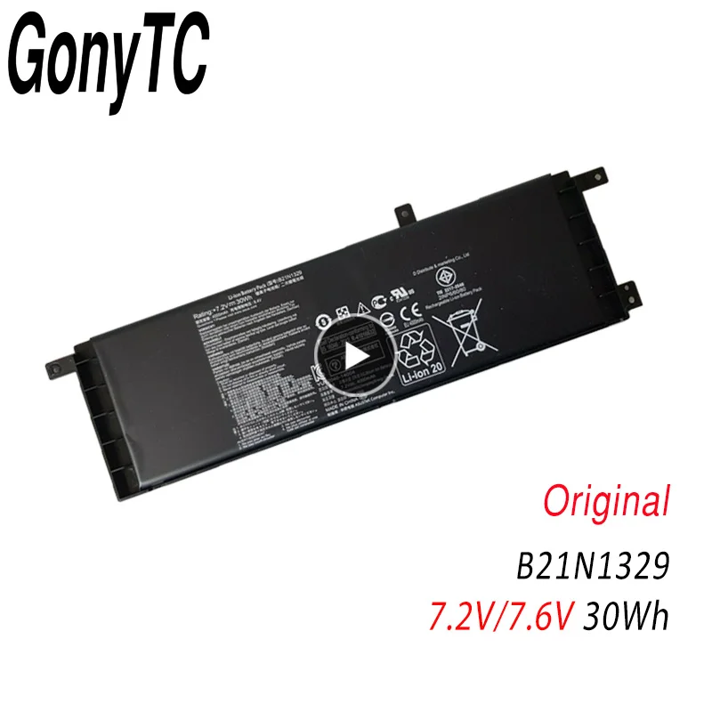 

Genuine Laptop Battery B21-N1329 B21N1329 For ASUS Ultrabook X553MA X553M D553MA F553M F553MA X453 X453MA 7.2V/7.6V