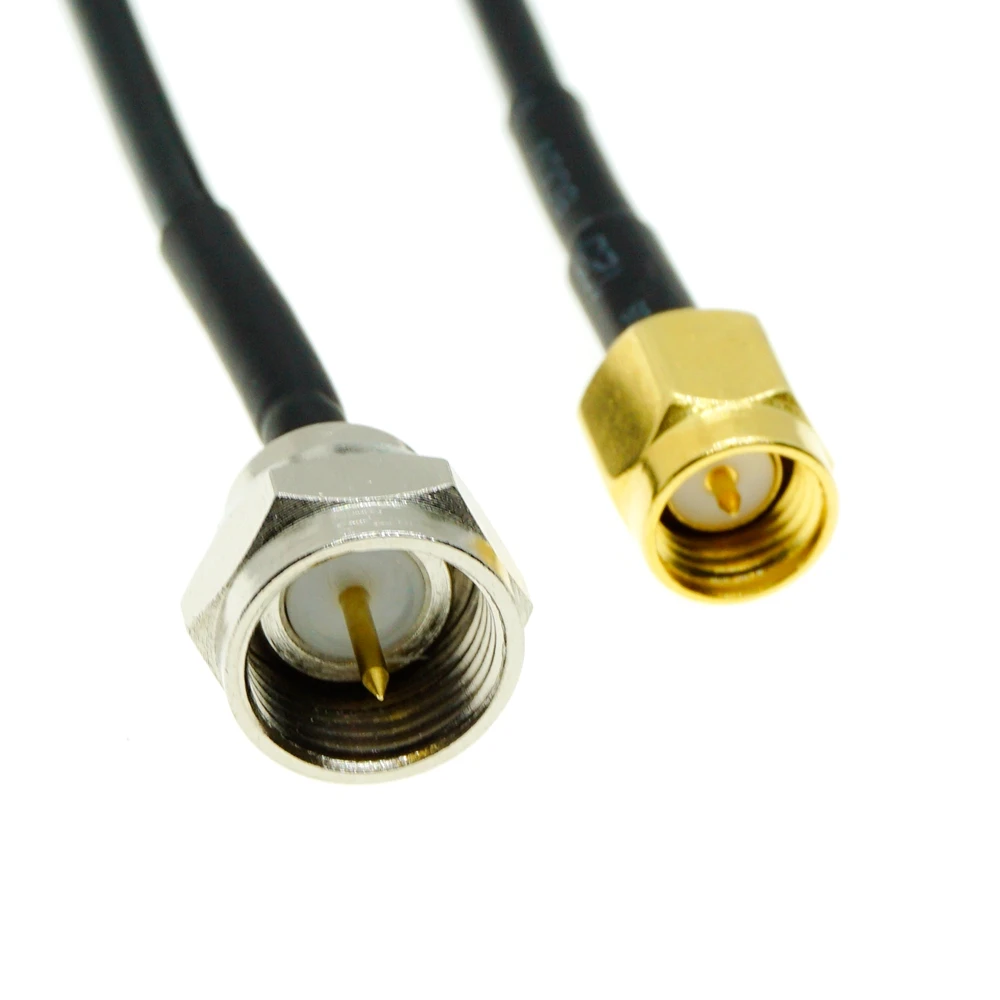 SMA Male to F Male Plug Connector pigtail Jumper RF RG174 cable