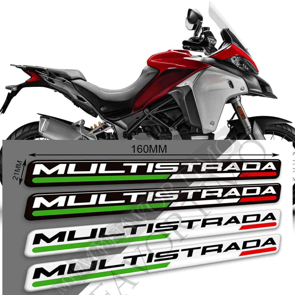 2019 2020 2021 For Ducati MULTISTRADA 950 1200 1260S V4 Stickers Decal Tank Pad Protector Luggage Cases Trunk Emblem Logo 2018