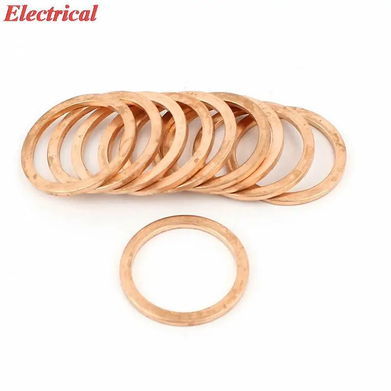 

24x30x2mm Copper Flat Washer Gaskets Seal Industrial Fasteners