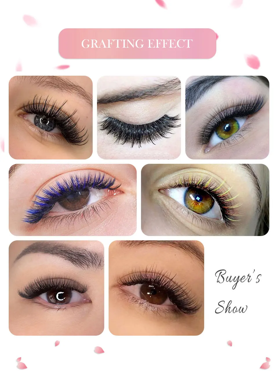 AGUUD 16 Reihen J/B/C/CC/D Kaschmir Einzelwimpernverlängerung Premium Faux Mink Weiche Natürliche Russische Volumen-Wimpern 5-25mm Cils – Detail 25