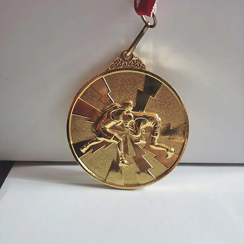 Roman Wrestling JUDO Medals Gold Color Medal and Silver Color Medal and Branze Color Medal Print for free on the blank