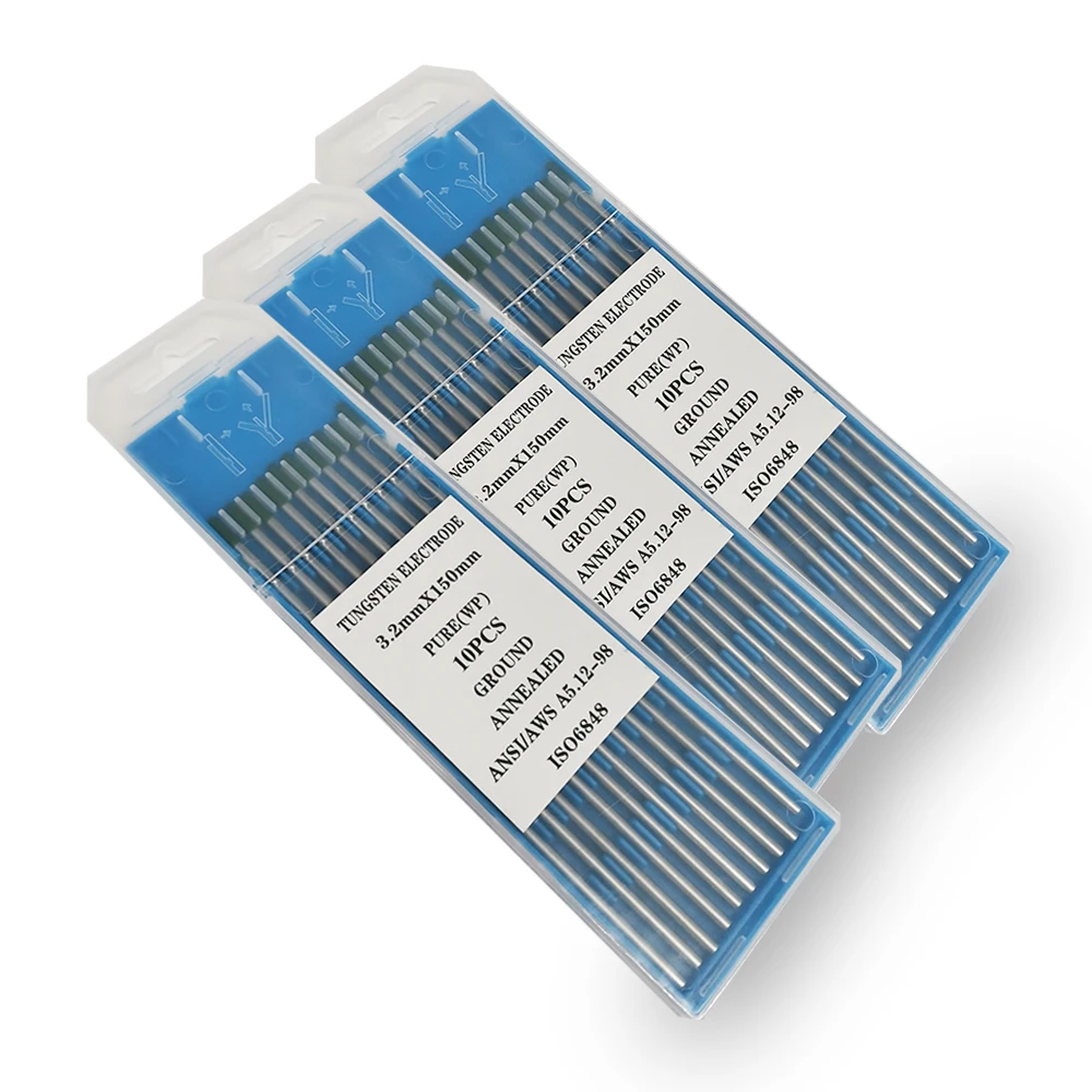 10Pcs สีเขียว Tig เชื่อมแท่งทังสเตน Electrodes 1.0/1.6/2.0/2.4/3.2/4.0mm ทังสเตนเข็ม