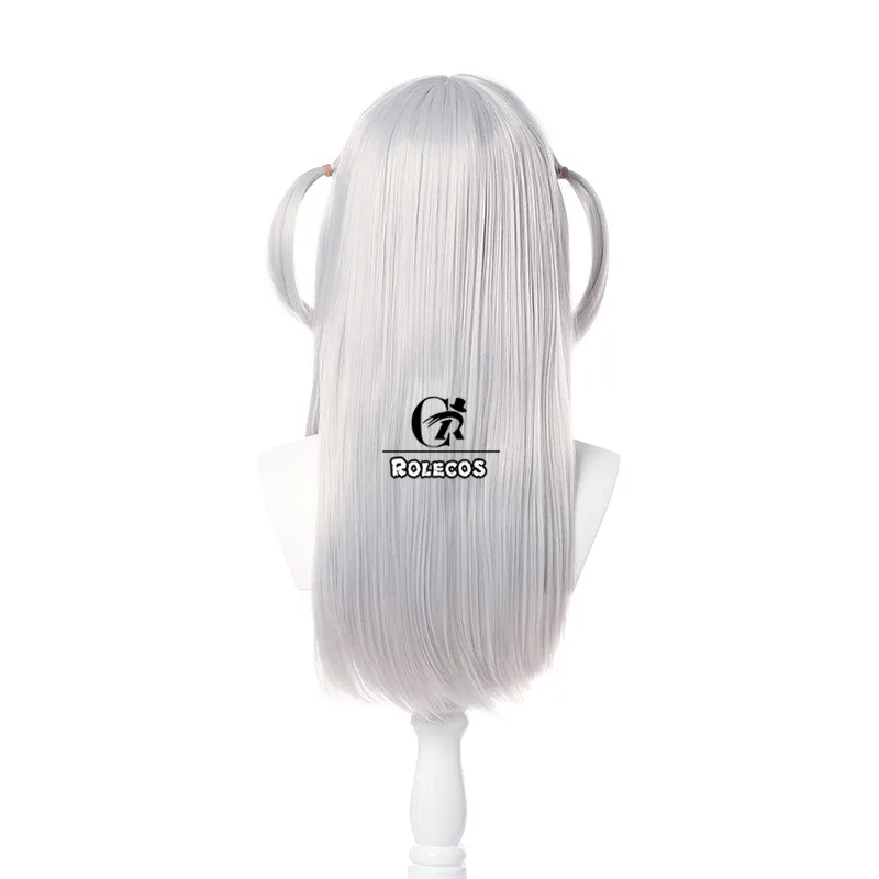 ROLECOS Wigs Anime Hololive ENG Gawr Gura Cosplay Heat Resistant Synthetic Gawr Gura Cosplay Hairs