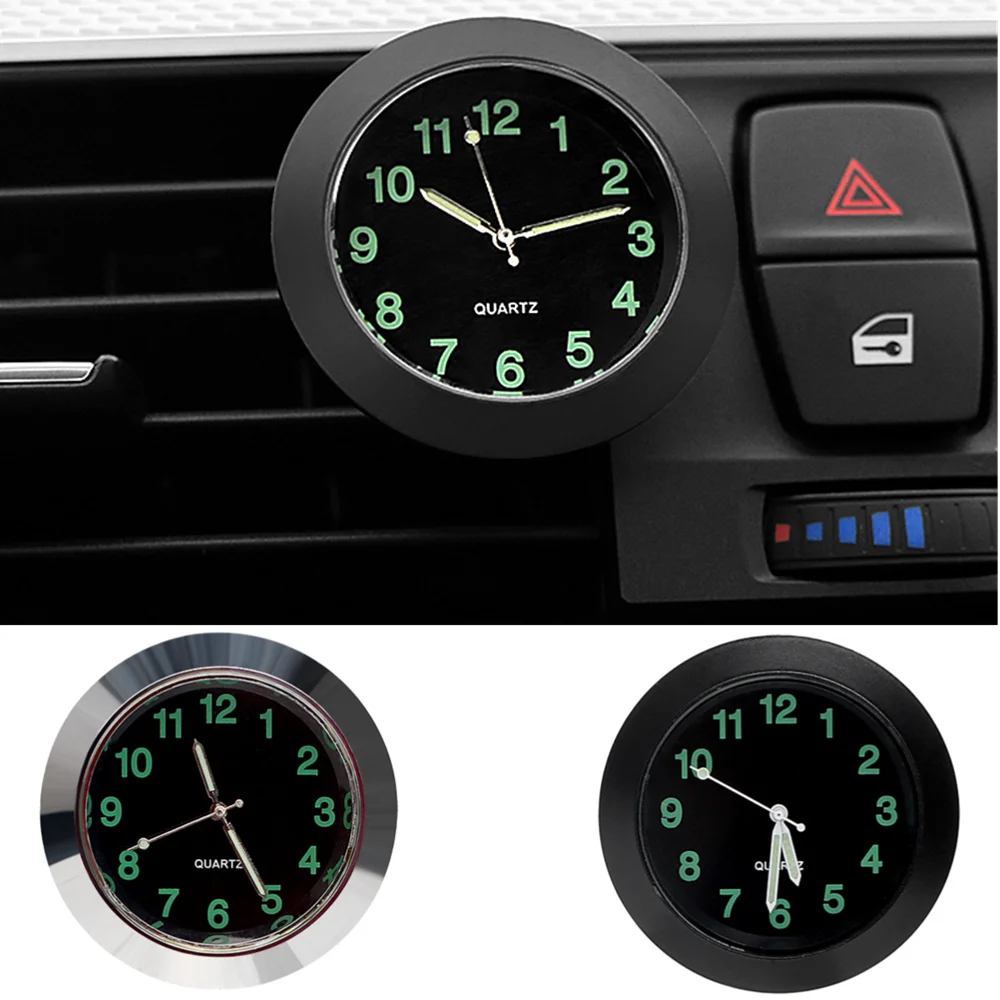 Car Clock Automobiles Internal Stick-On Mini Digital Watch Mechanics Quartz Clocks Auto Ornament Car Accessories