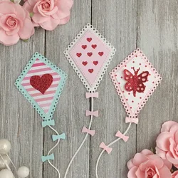 KLJUYP Valentine Kite Shakers Metal Cutting Dies Scrapbook Paper Craft Decoration dies scrapbooking