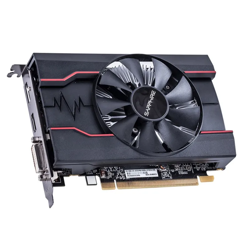 SAPPHIRE RX550 4GB Graphics Cards GPU Original AMD Radeon RX 550 4GB GDDR5 Video Cards Desktop PC Computer Game Map PCI-E X16