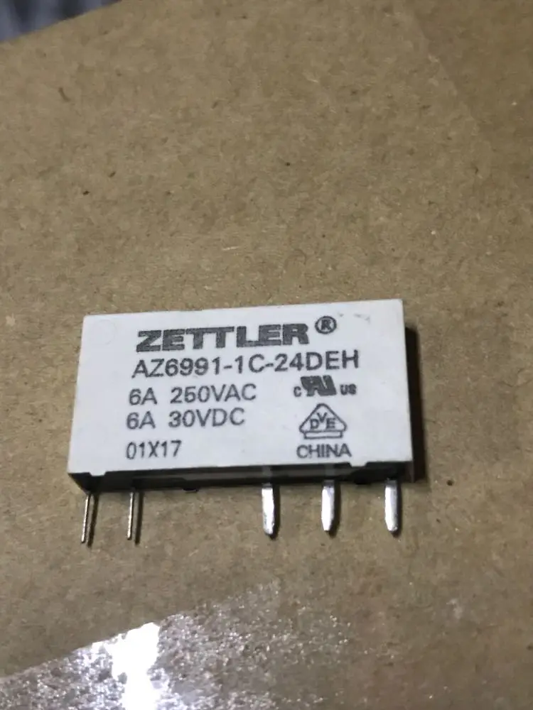 

Az6991-1c-24deh 5-pin 6A 24 VDC relay hf41f 24-zs