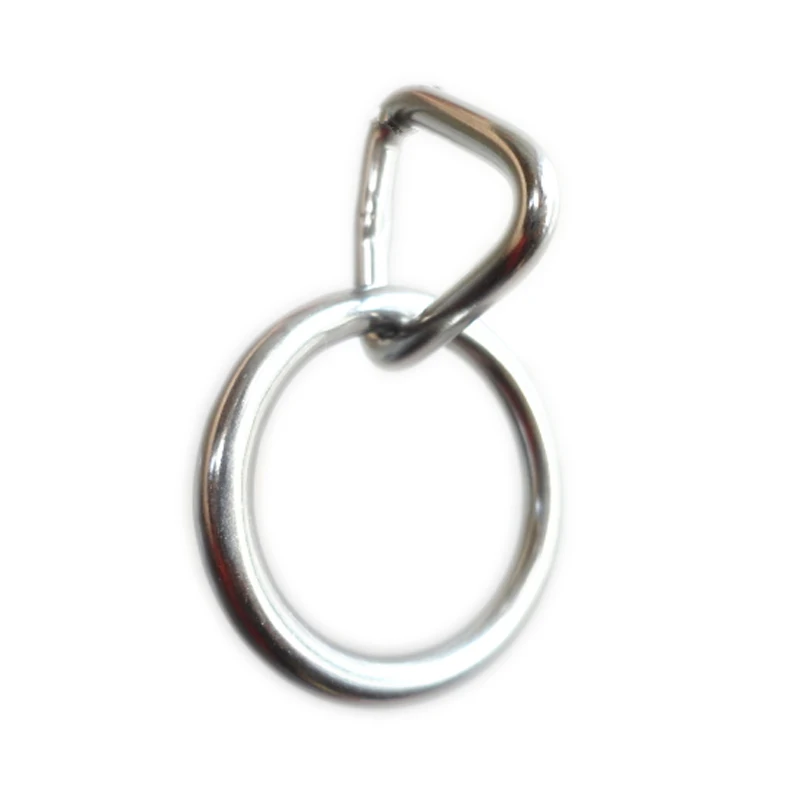 10pcs Nickel Plated Ring Halter Buckle Metal Round Ring