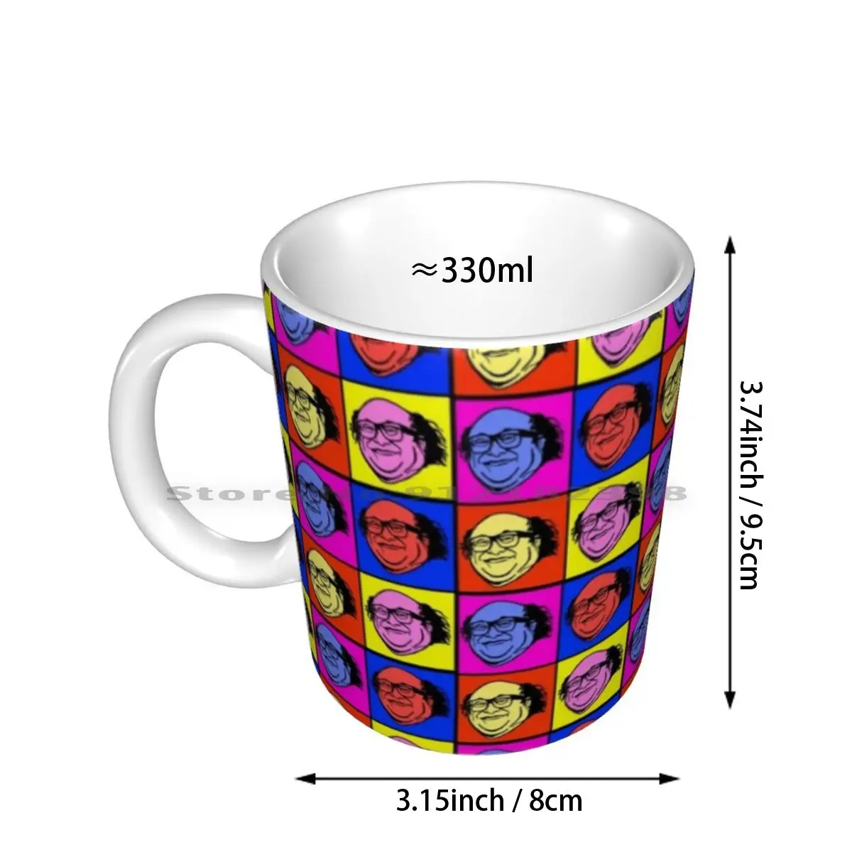 Danny Devito Pop Art Ceramic Mugs Coffee Cups Milk Tea Mug Danny Devito Pop Art Red Crate Danny Devito Pop Art Matilda It S