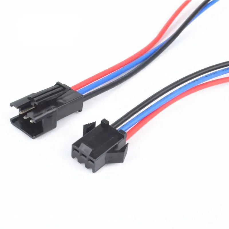 Angitu 2/3/4pin SM 2.54 مللي متر موصل LED تمديد كابل الكهربائية الذكور الإناث 22AWG أسلاك لشريط RGB RGBW LED