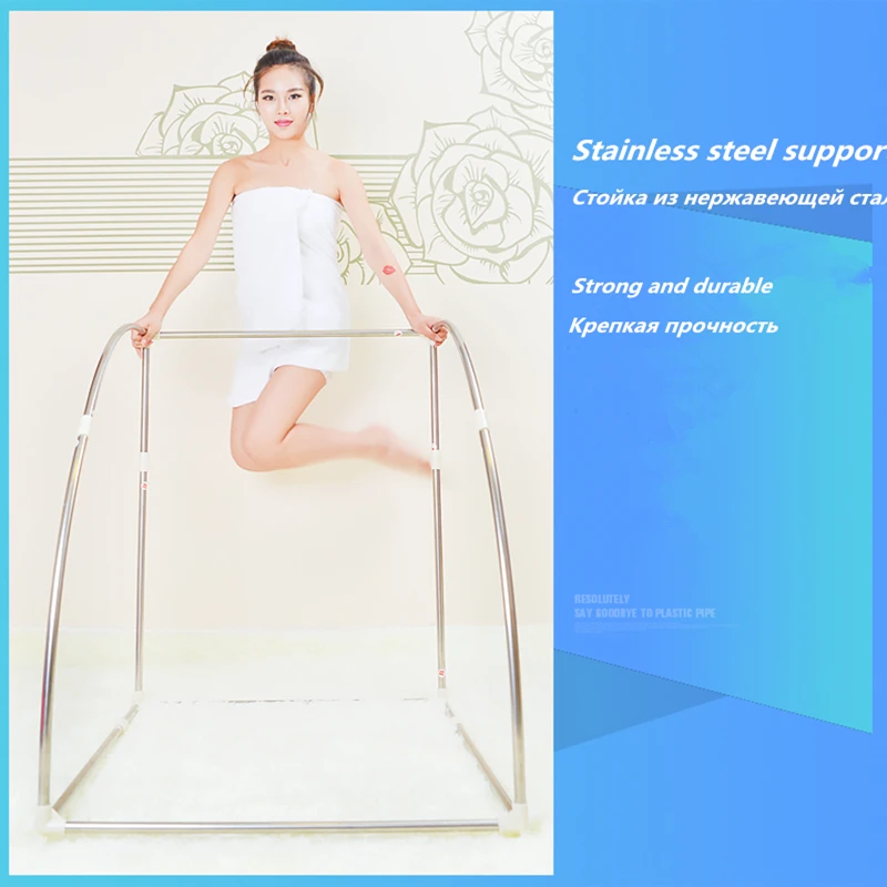 Portable Sauna Household Steam Room Beneficial Skin 3.0L Steamer Slimming Bath SPA Health Simple Joint Steel Frame