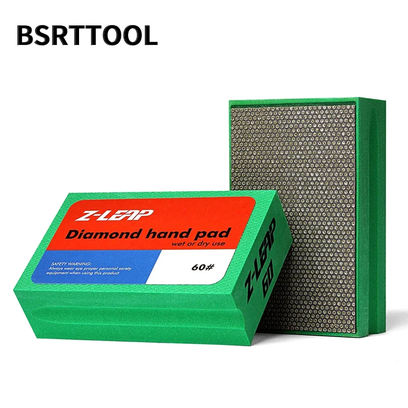 

BSRTTOOL Hand Polishing Pads iamond Sanding Pad For Stone Marble Granite Glass Grit 60/120/200/400