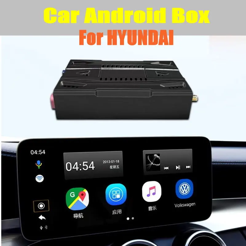 

For HYUNDAI Azera/Tucson/Veloster/SantaFe/Kona/Accent/Encino/Nexo Car Andioid System Switch Decoder Upgrade Box With Carplay