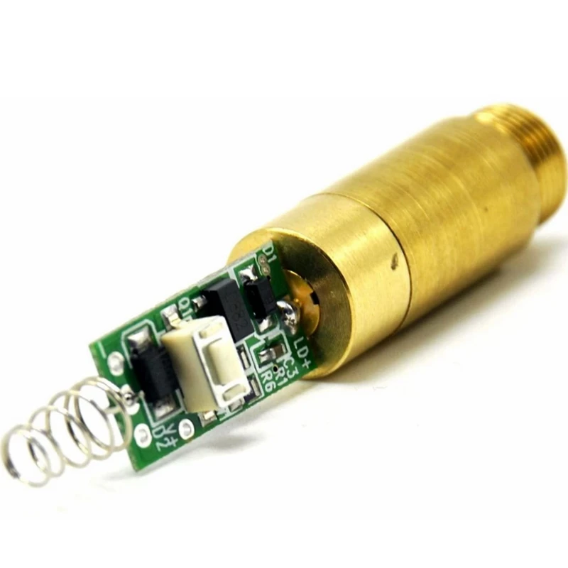 Industrial Brass Green Dot Laser Diode Module  532nm 100mw with Driver Board Out