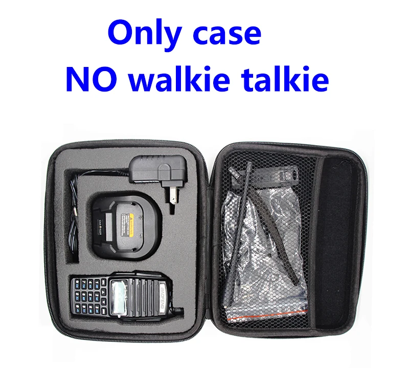 Walkie talkie Two accessories Way Radio Case for BAOFENG UV-82 uv 82 UV-8D protable hunting bag travel Carry Handbag Storage Box