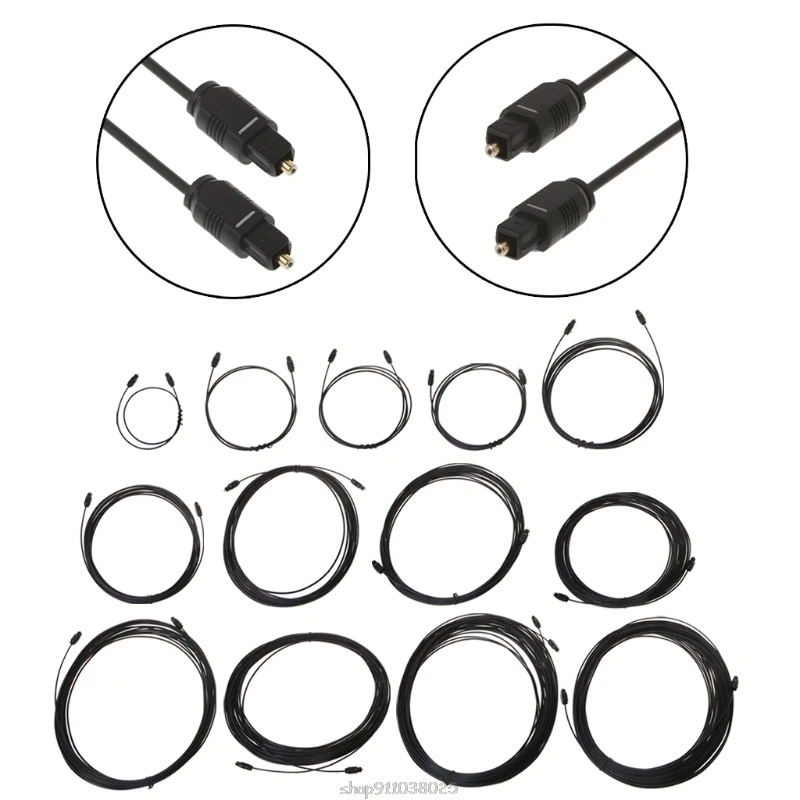 Digital Optical Cable For Toslink SPDIF DVD 0.5m 1m 1.5m 1.8m 5m 8m 10m 12m 15m 20m 25m 30m D30 20 Dropship