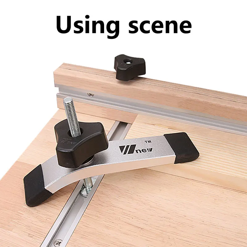 แผ่นกดติดตั้ง Clamps ชุดสำหรับงานไม้ DIY ไม้บอร์ด Fixing เครื่องมือ M8ด้ายสำหรับ T-Slot และทั่วไป Chute