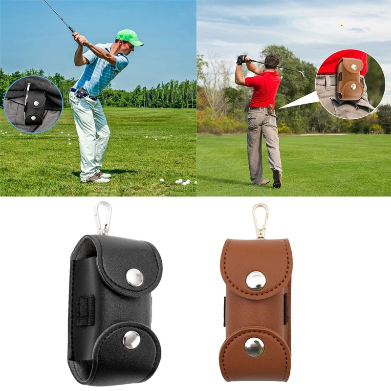 2024 New Golf Storage Bag Golf Ball Bag Leather Key Case Balls Storage Golf Tees Holder