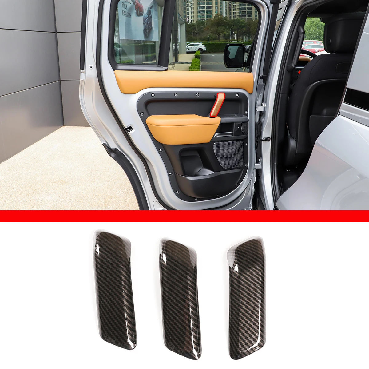 

Наклейка на дверную ручку автомобиля для Land Rover Defender 90 2020 из АБС-пластика 2022-110