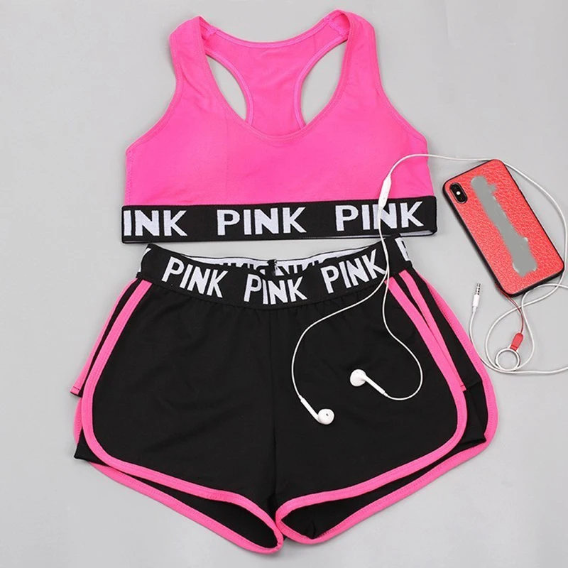 

2020 new Gym Set Women Yoga Set Women Workout Clothes Gym Wear Jogging Sport Set Women Fitness Clothing Conjunto Sport Mujer