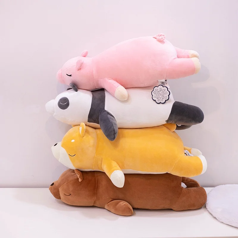 

Lovely Fat Shiba Inu&Bear&Panda&Piggy Plush Toys Stuffed Soft Kawaii Animal Cartoon Pillow Dolls Gift for Kids Baby Children