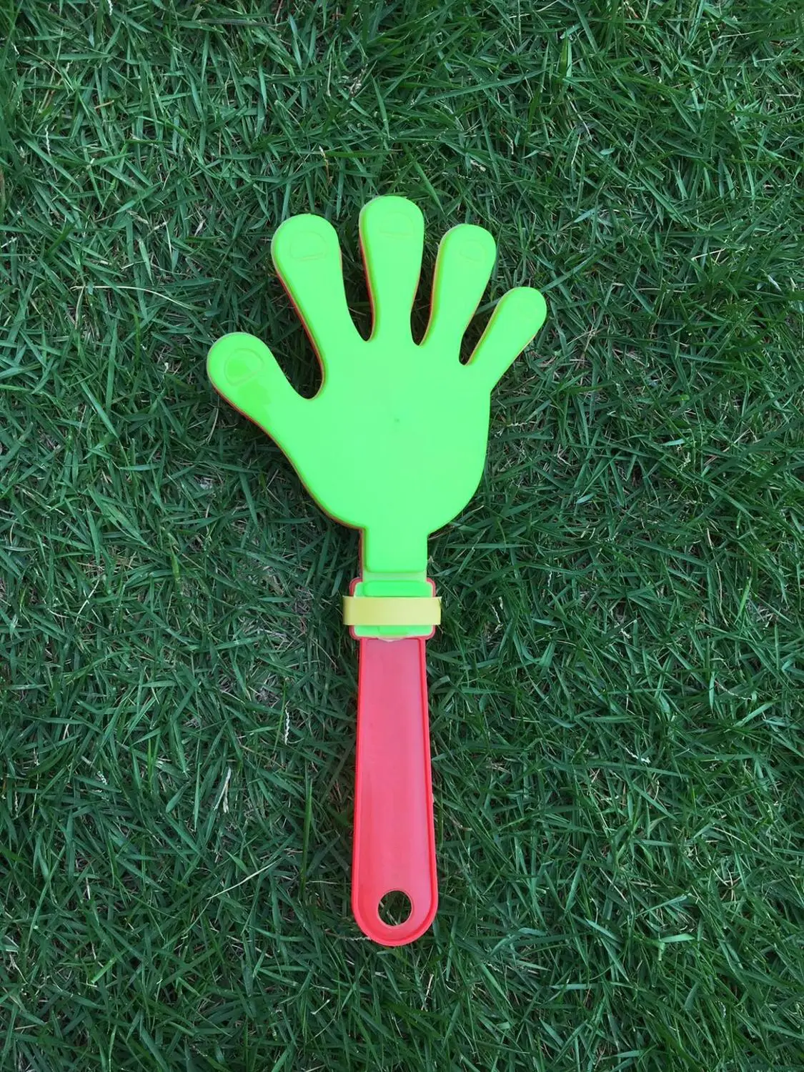 19*9cm wholesale 3-layer colorful good quality plastic hand clapper