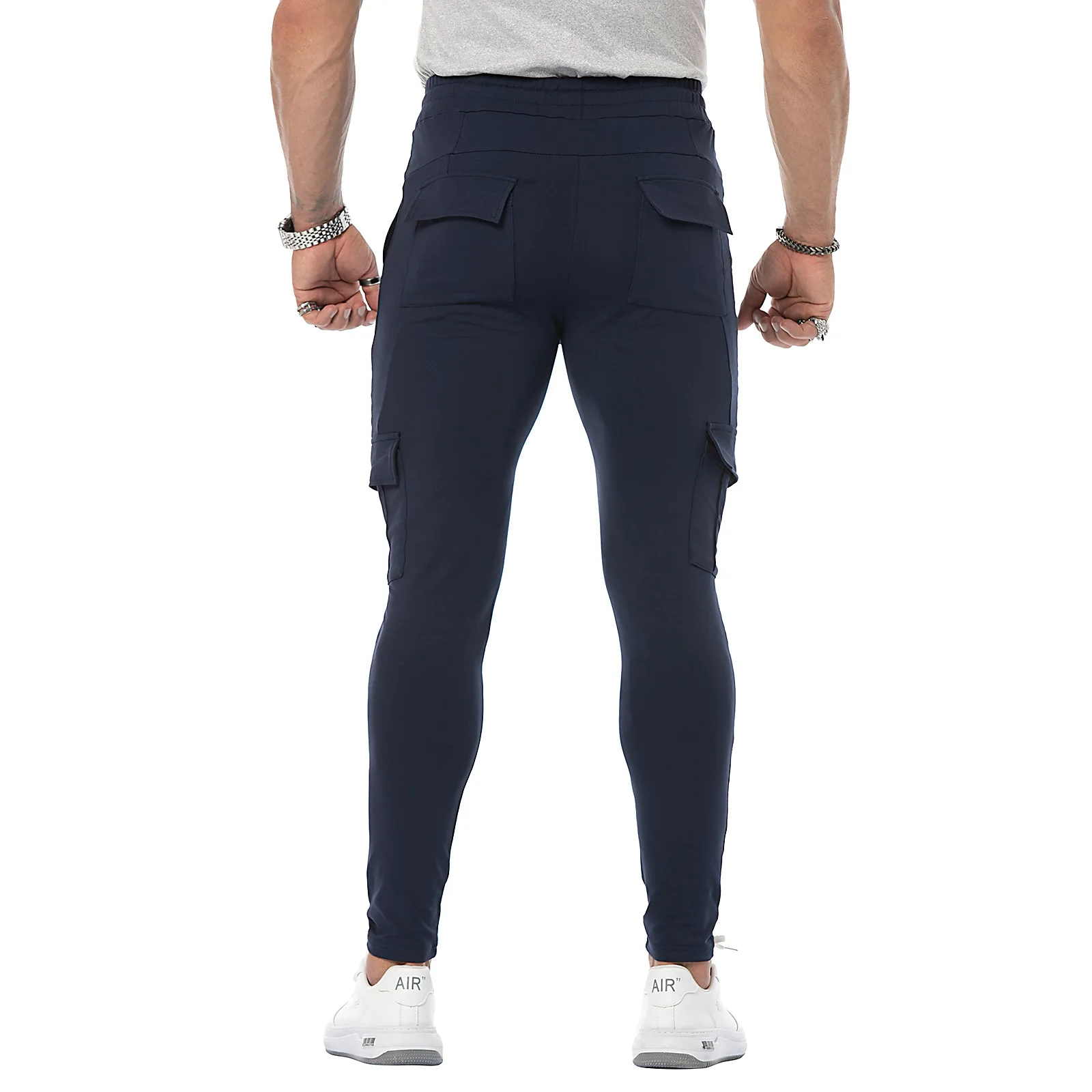 Sport Fitness Sweatpants Training Jogging Pants Cotton Streetwear Slim Fit Mens Running Track Pants Joggers Workout Gym Trousers