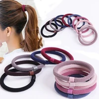 10 unids/lote bandas de goma elásticas básicas de moda diadema para niñas mujeres sombreros diadema titular Scrunchie accesorios para el cabello Simple