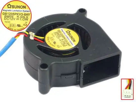 

SUNON GB1205PKV3-8AY R.GN.X DC 12V 1.0W 50x50x20mm Server Cooling Fan