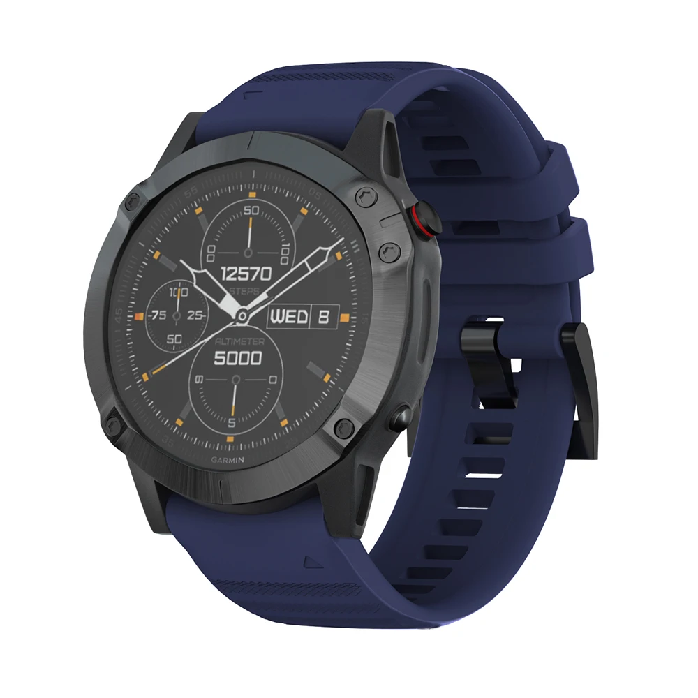 Tali silikon cocok cepat 22mm 26mm untuk Garmin Fenix 8 7 7X 6 6X Pro 5 5X Plus gelang jam pengganti untuk Garmin EPIX/Enduro 3