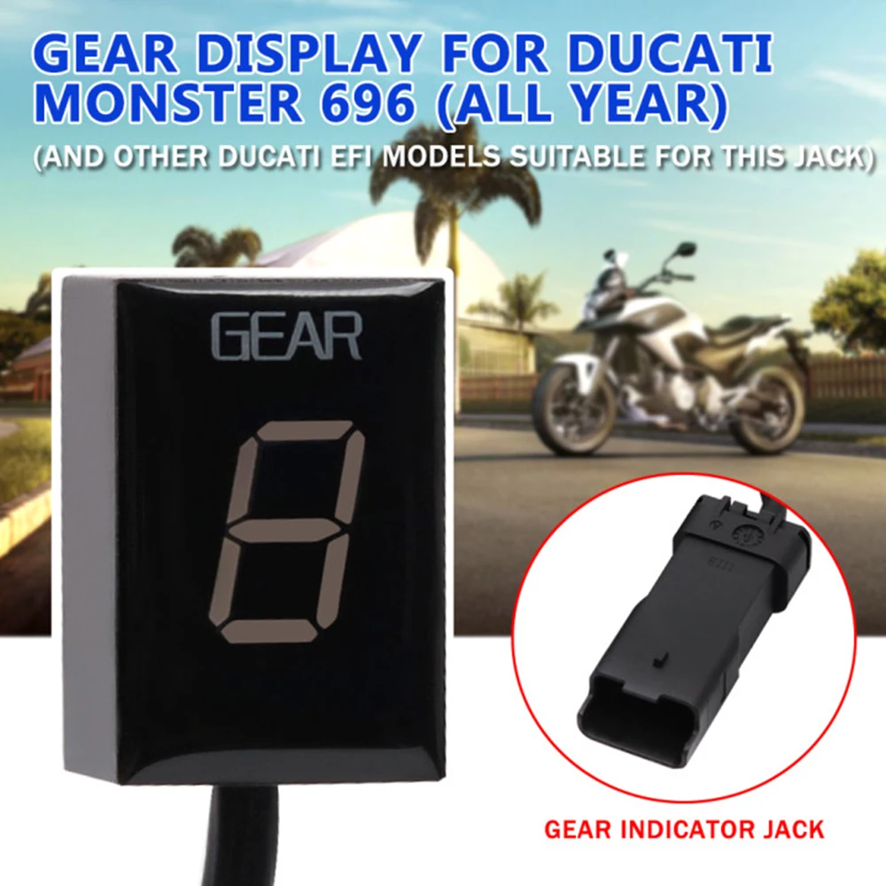 Motorcycle Speed Gear Indicator For Ducati Hyper motard Hypermotard Hyper Strada Hyperstrada Monster diesel Gear Display Meter