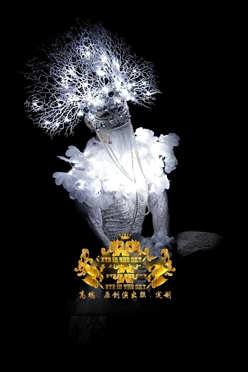 مثير الرجال ملهى ليلي مرحلة الرقص تظهر GOGO الرجال DS فرع قزم الأبيض مصباح ليد عيد الميلاد عيد الحب زي