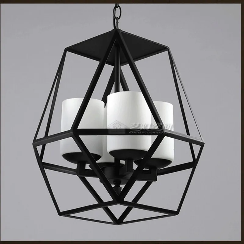 

American Country Vintage Cage Pendant Lamp Nordic Loft Coffee Bar Hanglamp Restaurant Pendant Light Fixtures Brief E27 Lamps