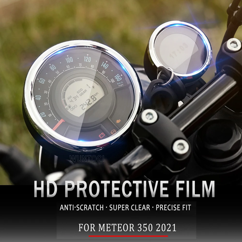 Motorcycle Scratch Cluster Screen Dashboard Protection Instrument Film Fit For Royal Enfield Meteor 350 Meteor350 2021-