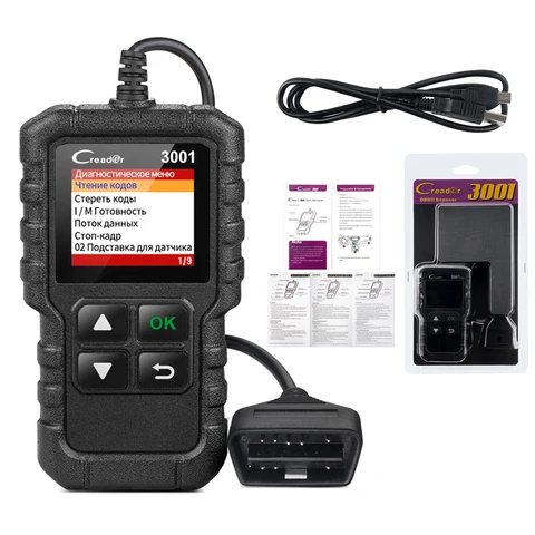 Диагностический Сканер LAUNCH X431 Creader CR3001 OBD2 Для Чтения Кодов Неисправностей Двигателя