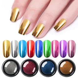 Nail Art Glitter dipping powder Chrome Mirror Glitter Pigment Powder For Nails Decorations Chunky Glitter DIY Manicure 0.2g