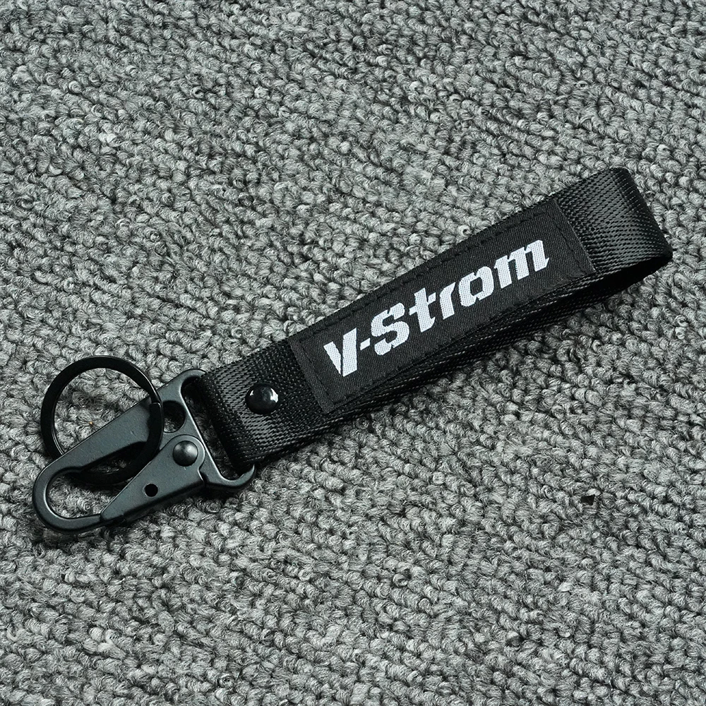 Motorcycle Embroidery Keychain Keyring Key Chain Ring For SUZUKI VSTROM DL250 DL650 V-Strom DL1000 DL 650/ 1000/XT Accessories