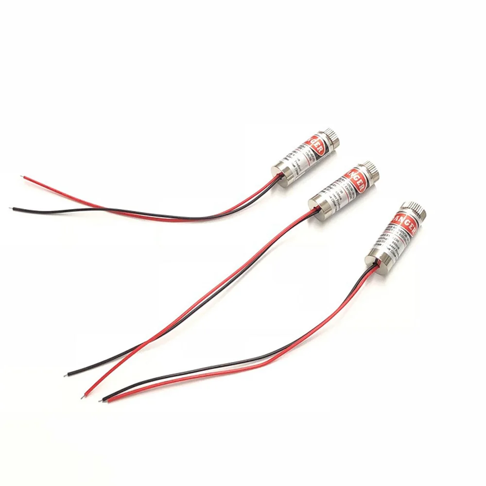 Módulo láser rojo enfocable DOT 650nm 5mW 12*35mm 3V-5V módulo Industrial LED de 12mm + disipador de calor de radiador de aluminio de 22mm * 45mm 1 ud.